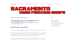 Desktop Screenshot of nosepiercingsacramento.com