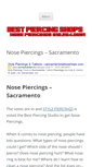 Mobile Screenshot of nosepiercingsacramento.com